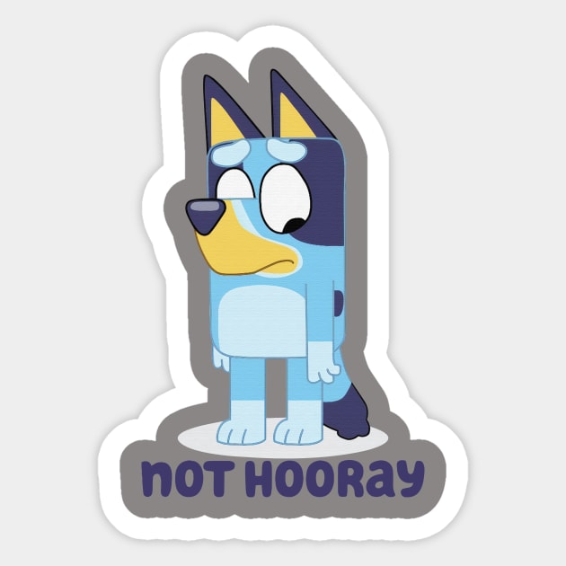 Not Hooray Sticker by Justine Nolanz